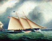 Yacht Daundless in a Full Breeze - 詹姆斯·E·巴特斯沃思